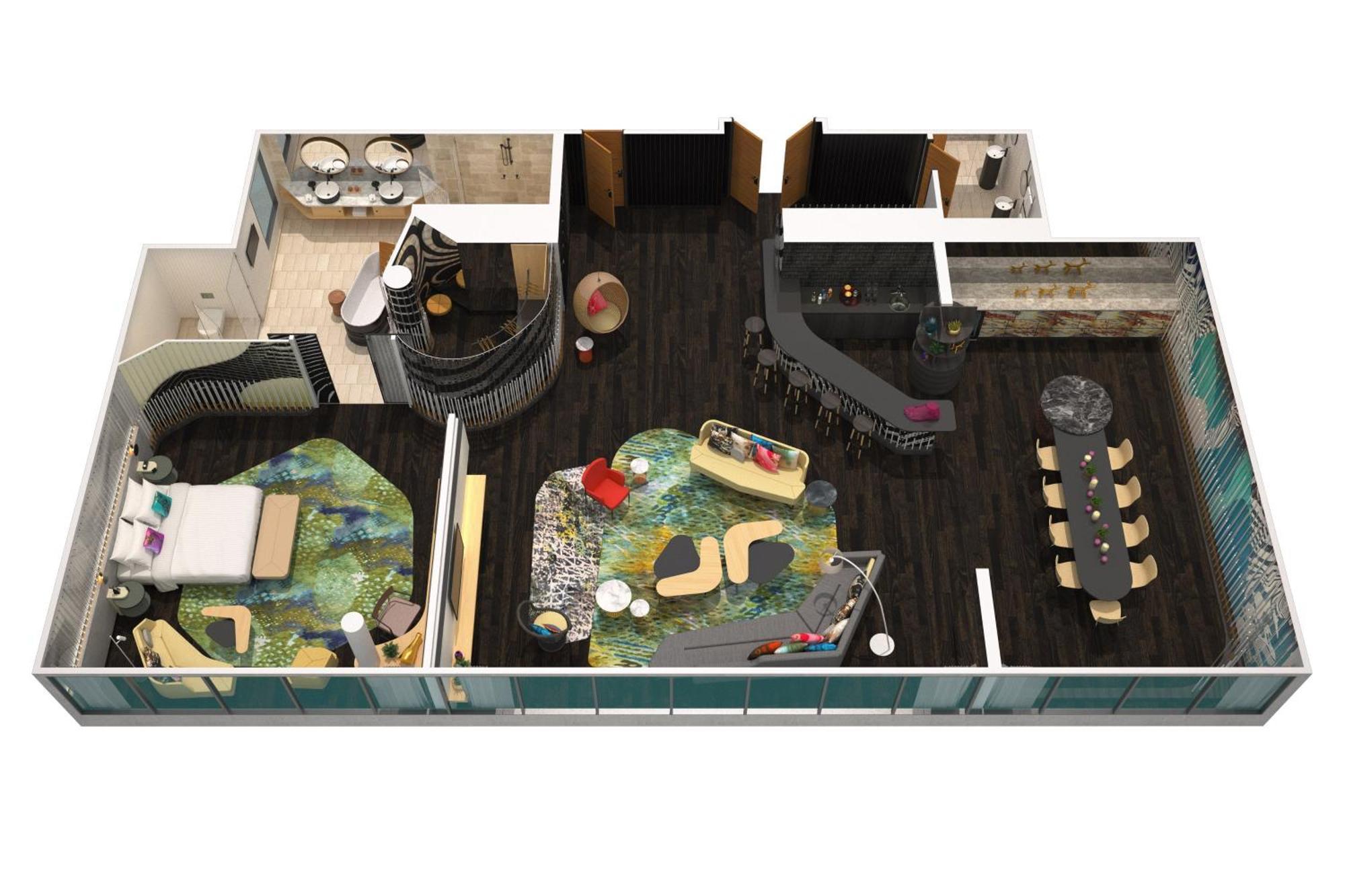 W Brisbane Ξενοδοχείο Εξωτερικό φωτογραφία 3D floor plan of the museum